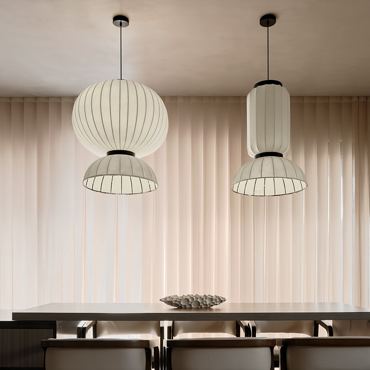 Eurzorion hanglamp van zijde