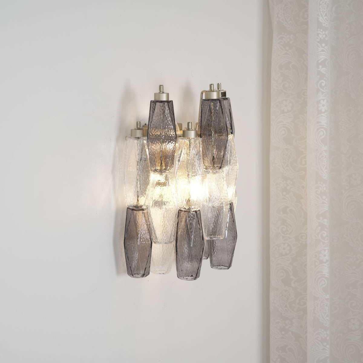 Eiruaria wandlamp Ruitvormig glas Gelaagd Hedendaags
