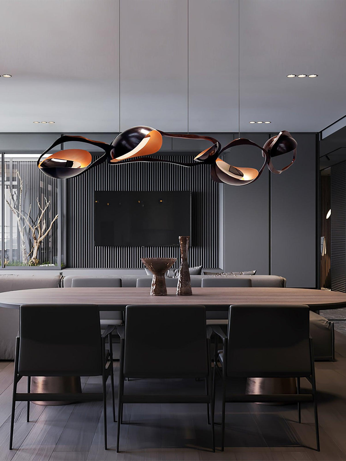 Virauine hanglamp LED artistiek voor woonkamer