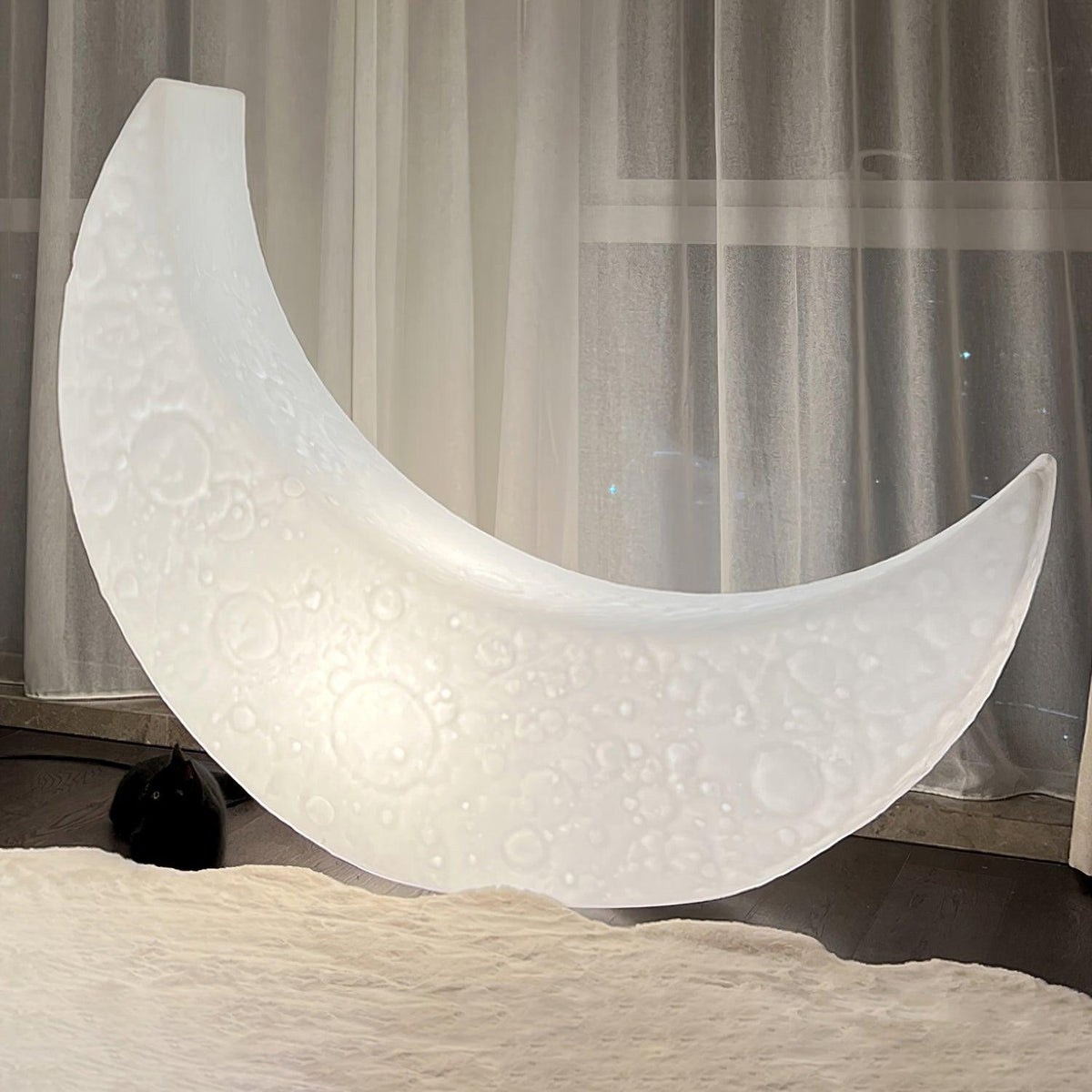 Zetheor Crescent Moon hars vloerlamp