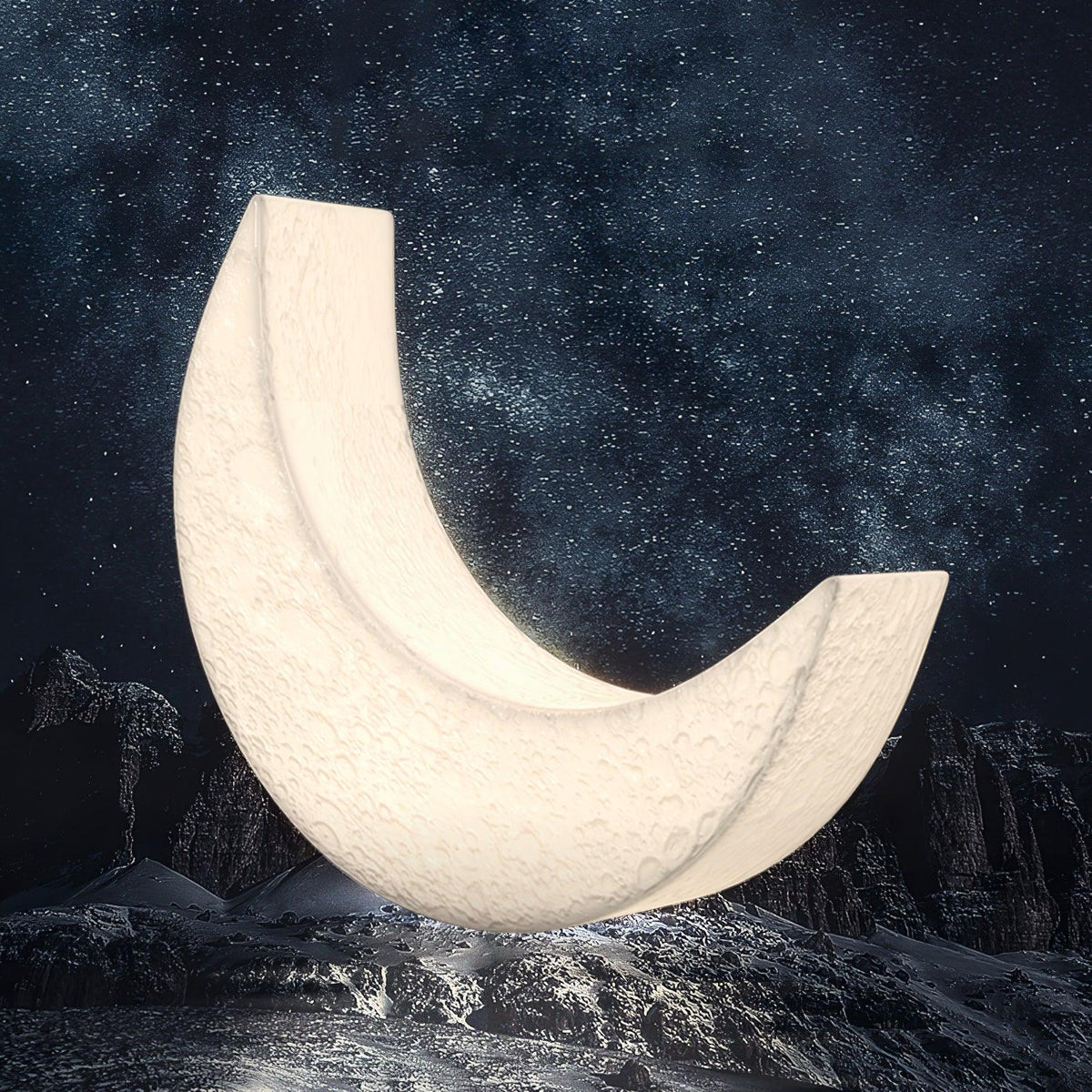 Zetheor Crescent Moon hars vloerlamp