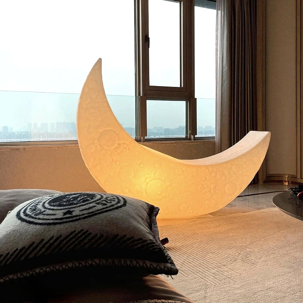 Zetheor Crescent Moon hars vloerlamp