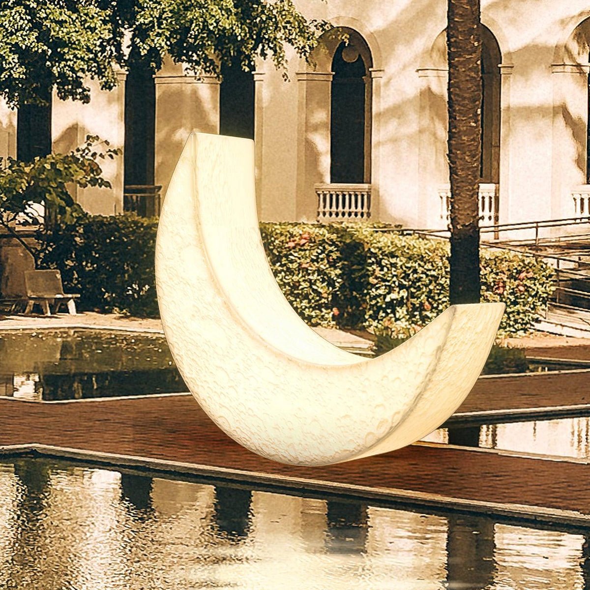 Zetheor Crescent Moon hars vloerlamp