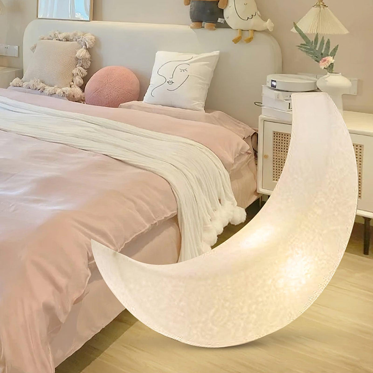 Zetheor Crescent Moon hars vloerlamp