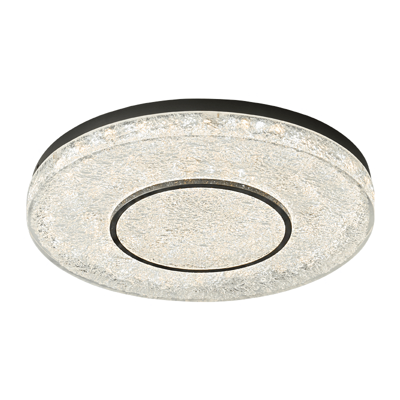 Auraora plafondlamp met mysterieuze cirkel van messing en hars
