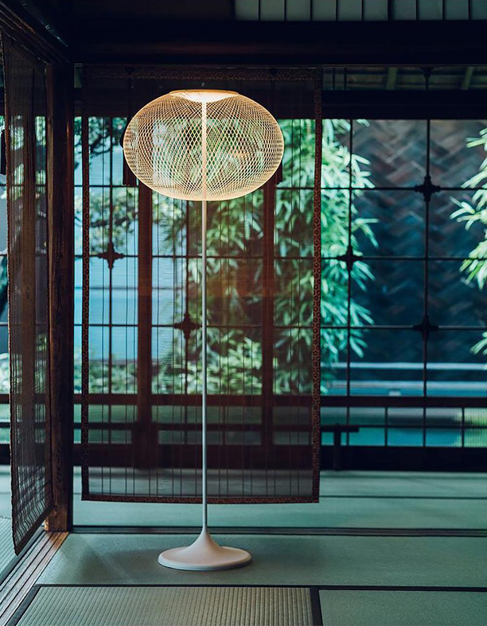 Ilsolyre industriële mesh vloerlamp