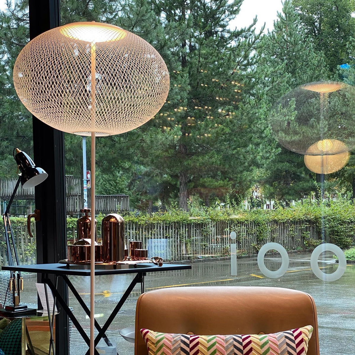 Ilsolyre industriële mesh vloerlamp