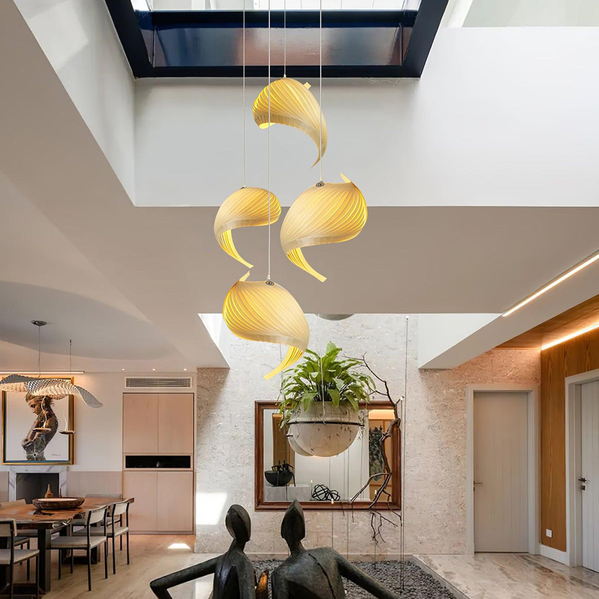 Loe Postmodern Luxe Houten hanglamp
