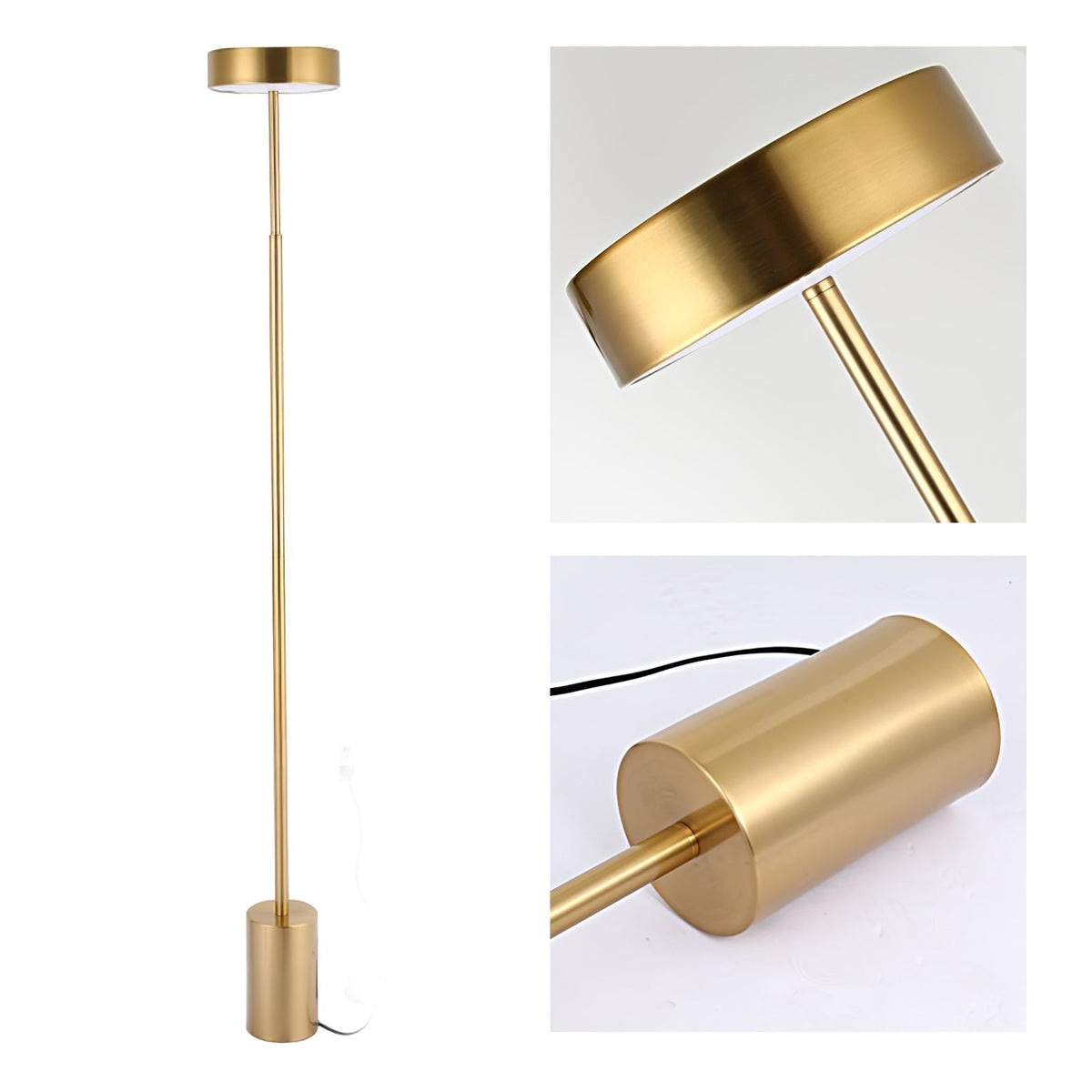 Circa minimalistisch draaibare vloerlamp
