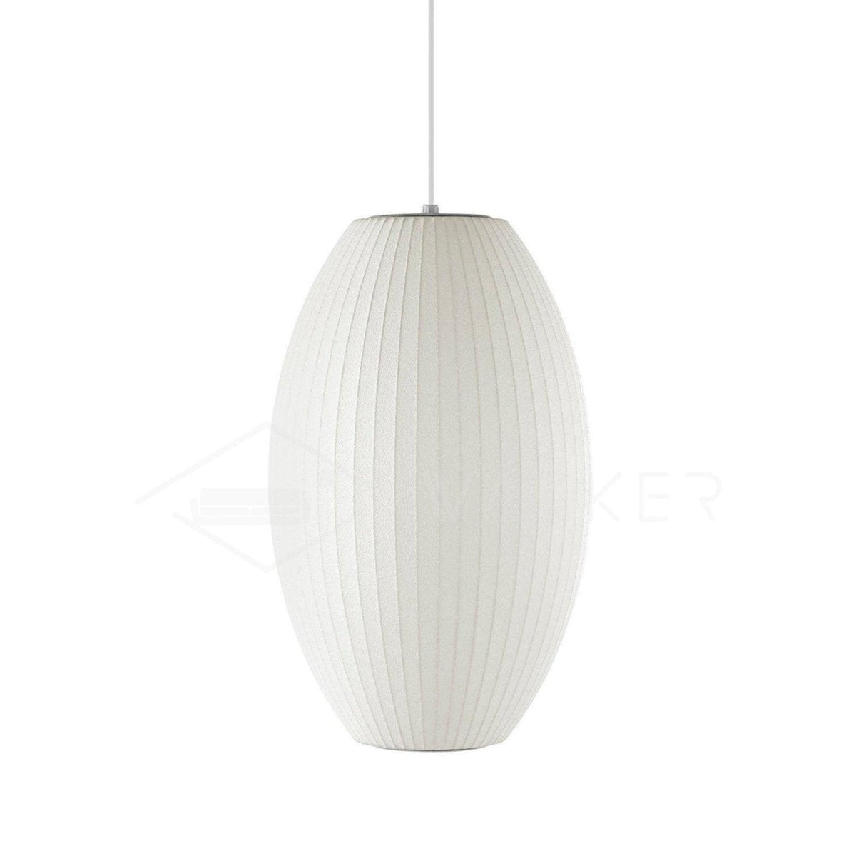 Bis hanglamp van zijde en staal