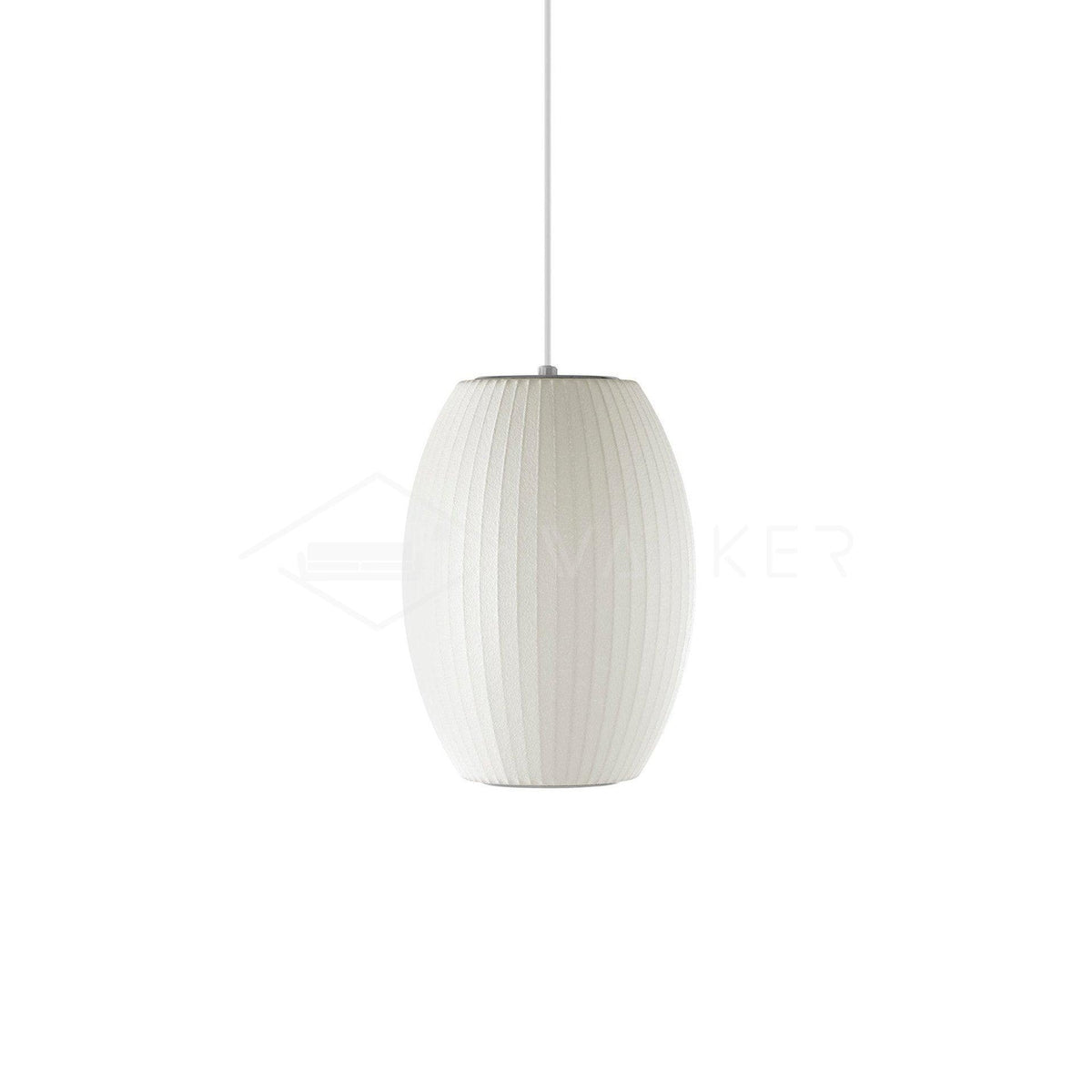 Bis hanglamp van zijde en staal
