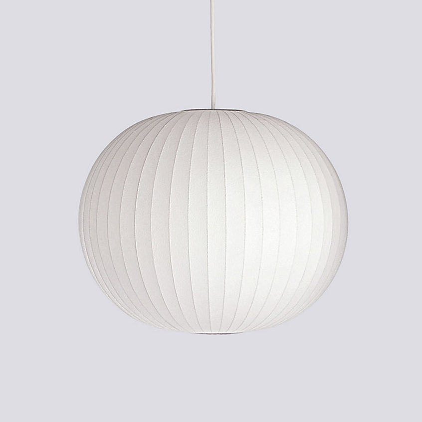 Bis hanglamp van zijde en staal
