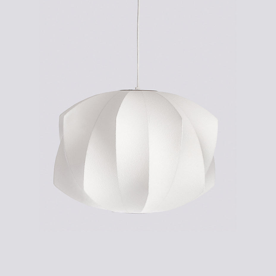 Bis hanglamp van zijde en staal