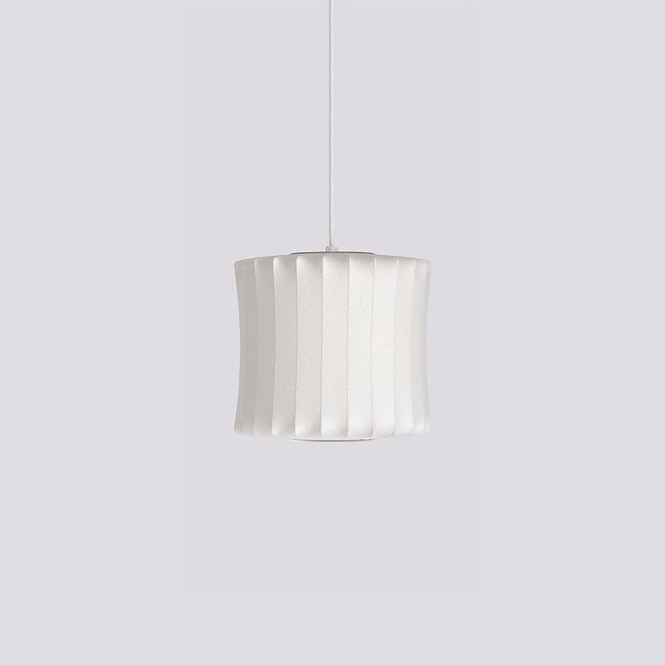Bis hanglamp van zijde en staal