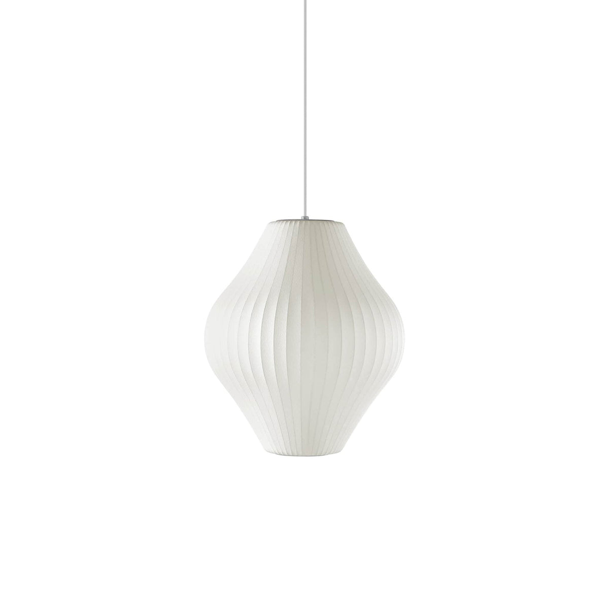 Bis hanglamp van zijde en staal