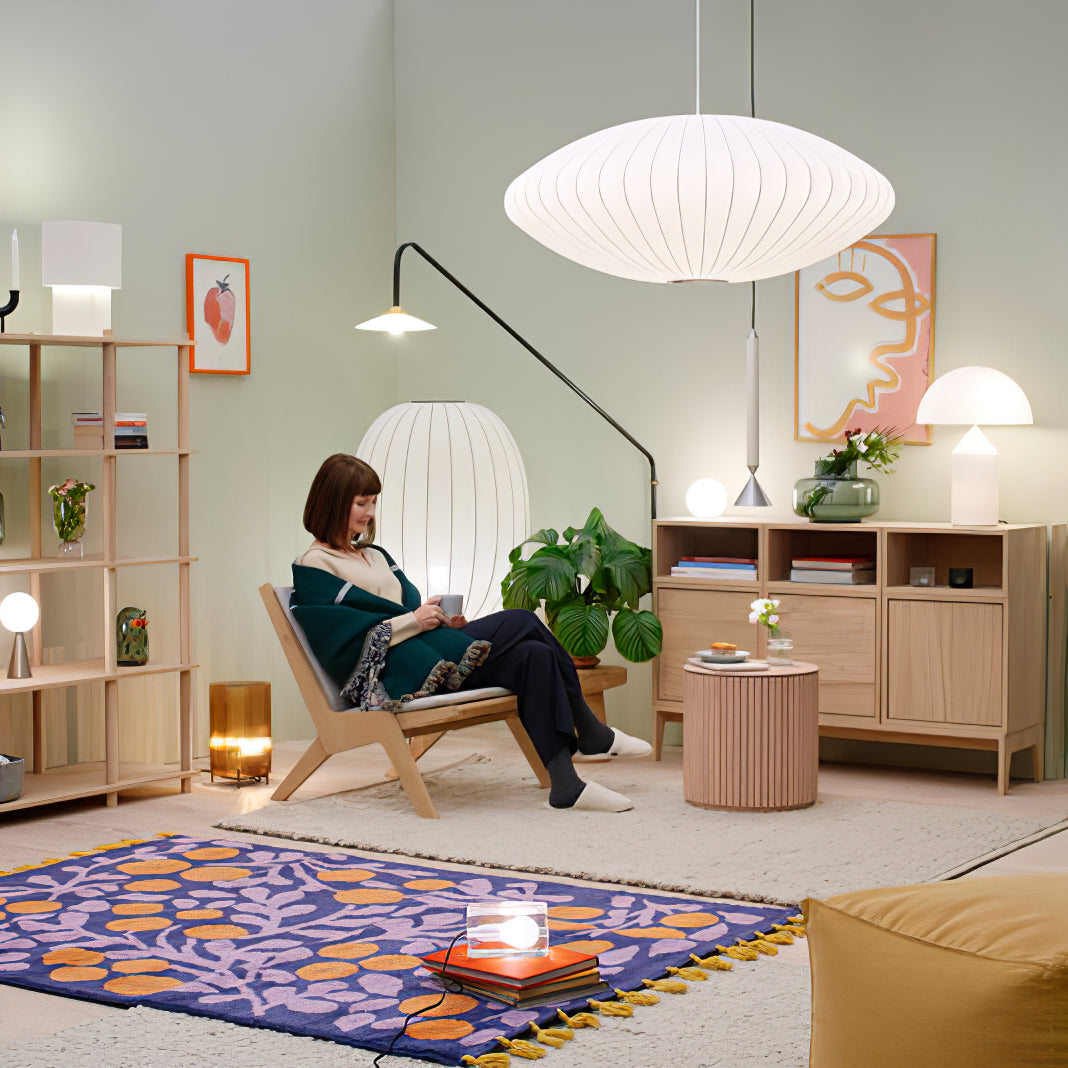 Nebula Bubble Mulberry Silk hanglamp
