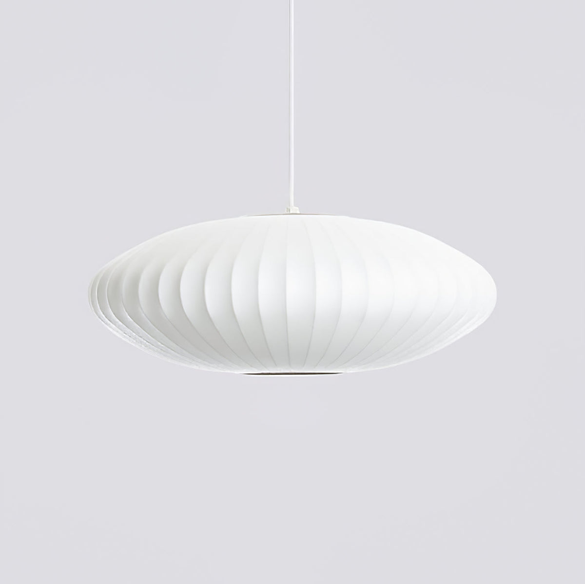 Bis hanglamp van zijde en staal