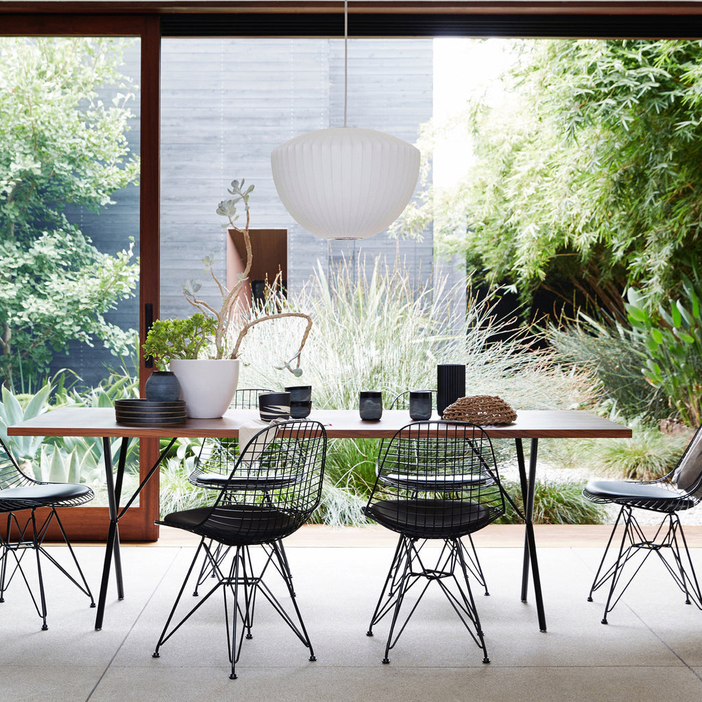 Bis hanglamp van zijde en staal