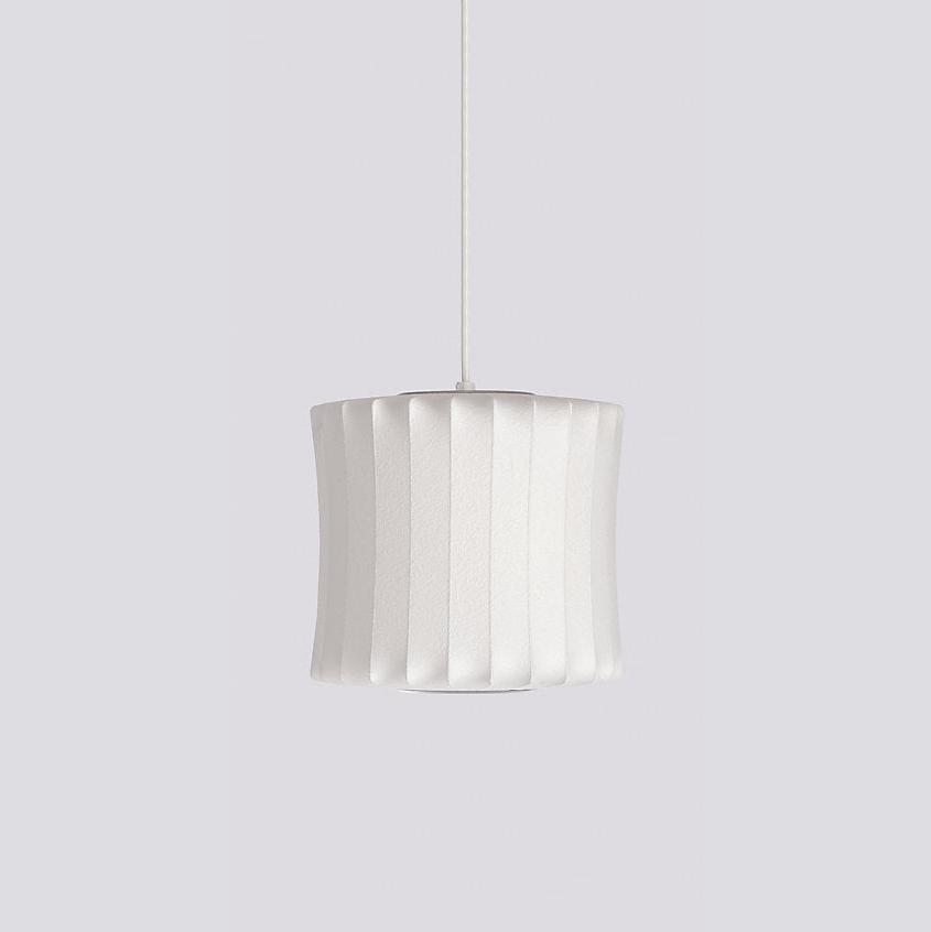 Bis hanglamp van zijde en staal