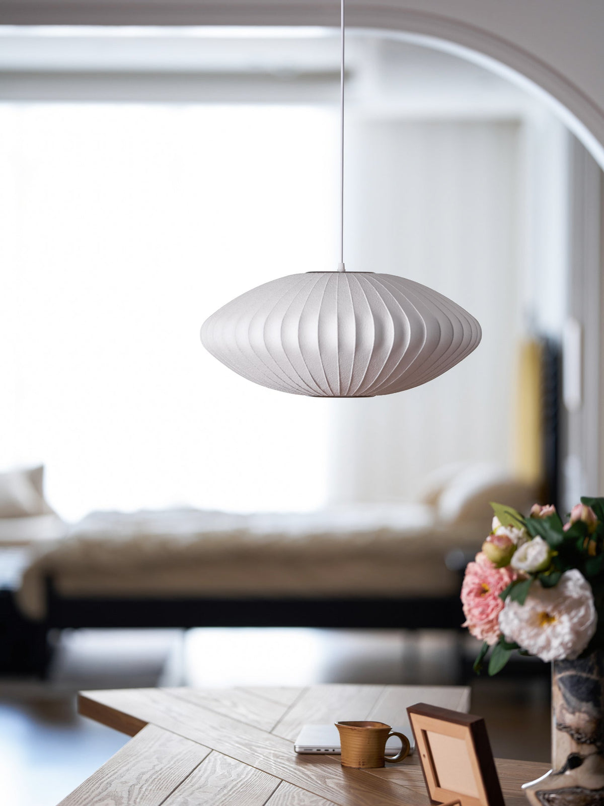 Nebula Bubble Mulberry Silk hanglamp