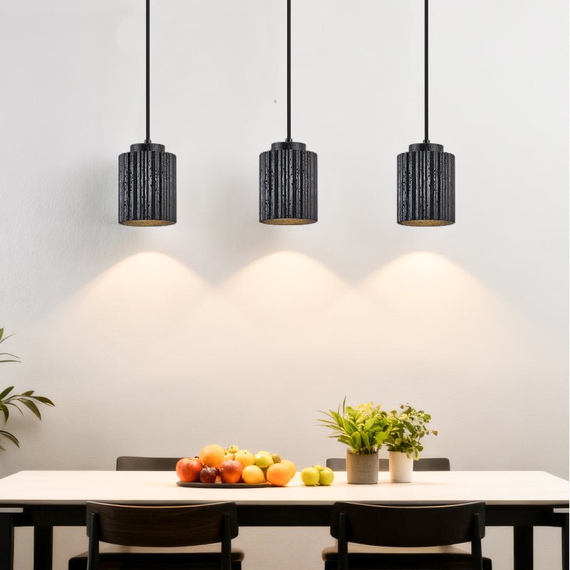 Hirb Ridge Zwart travertin hanglamp