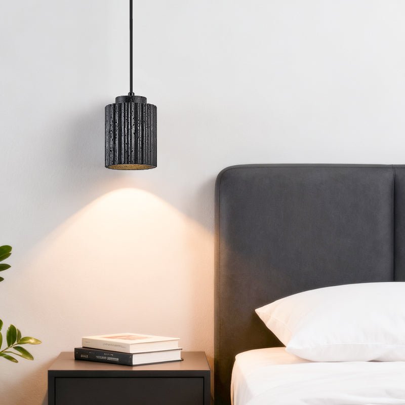 Hirb Ridge Zwart travertin hanglamp