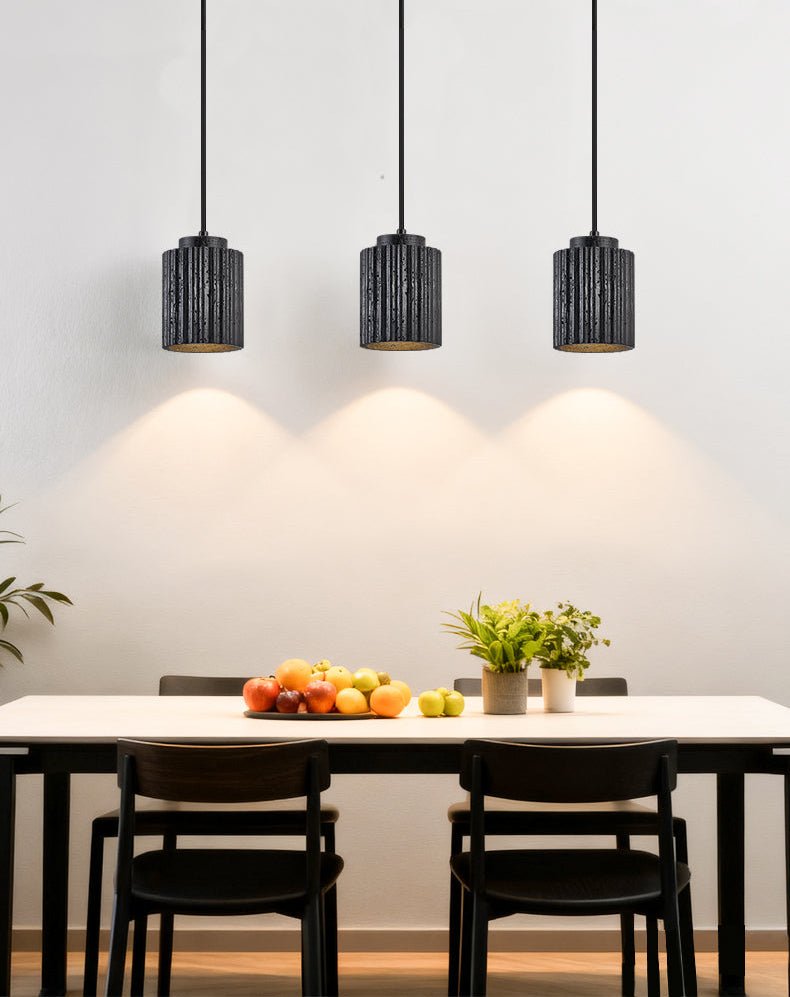 Hirb Ridge Zwart travertin hanglamp