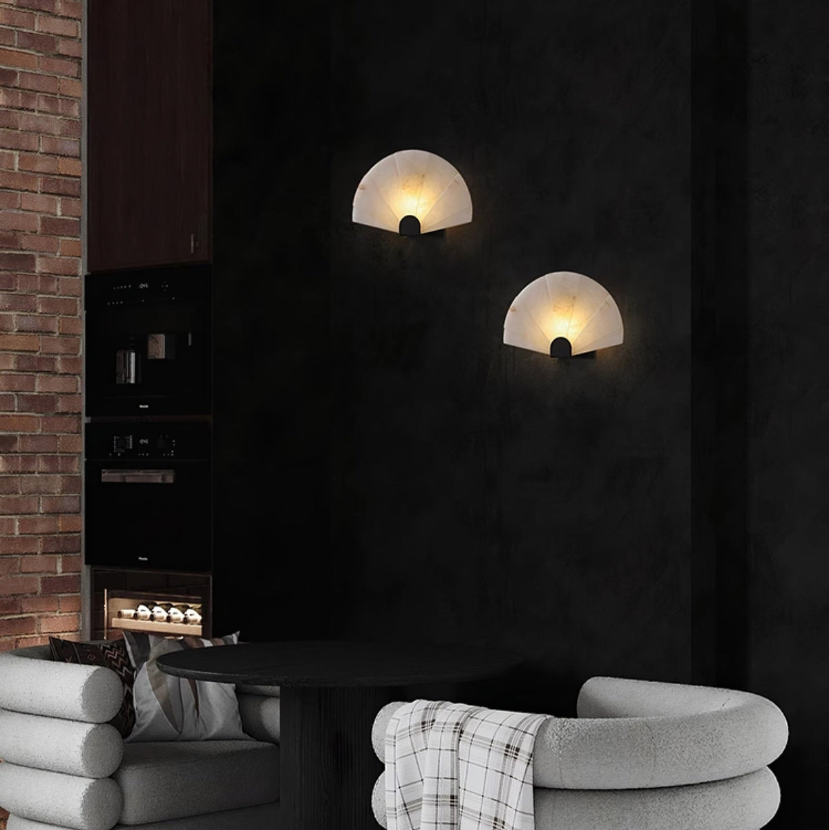 Nivelella minimalistisch wandlamp van albast