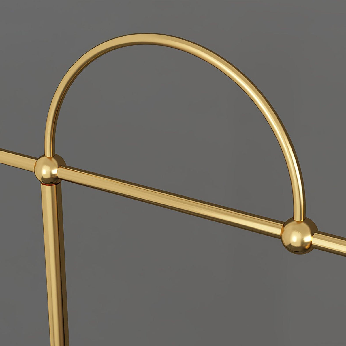 Usilil Art Deco messing vloerlamp