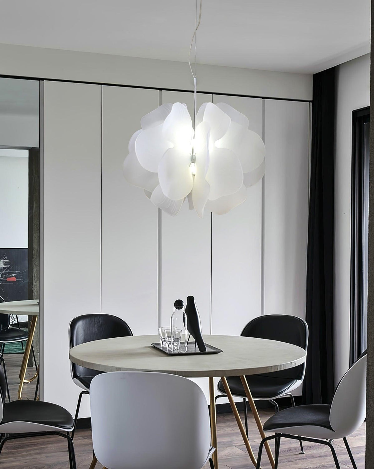 Orelisiella hanglamp plastic bloemmotief