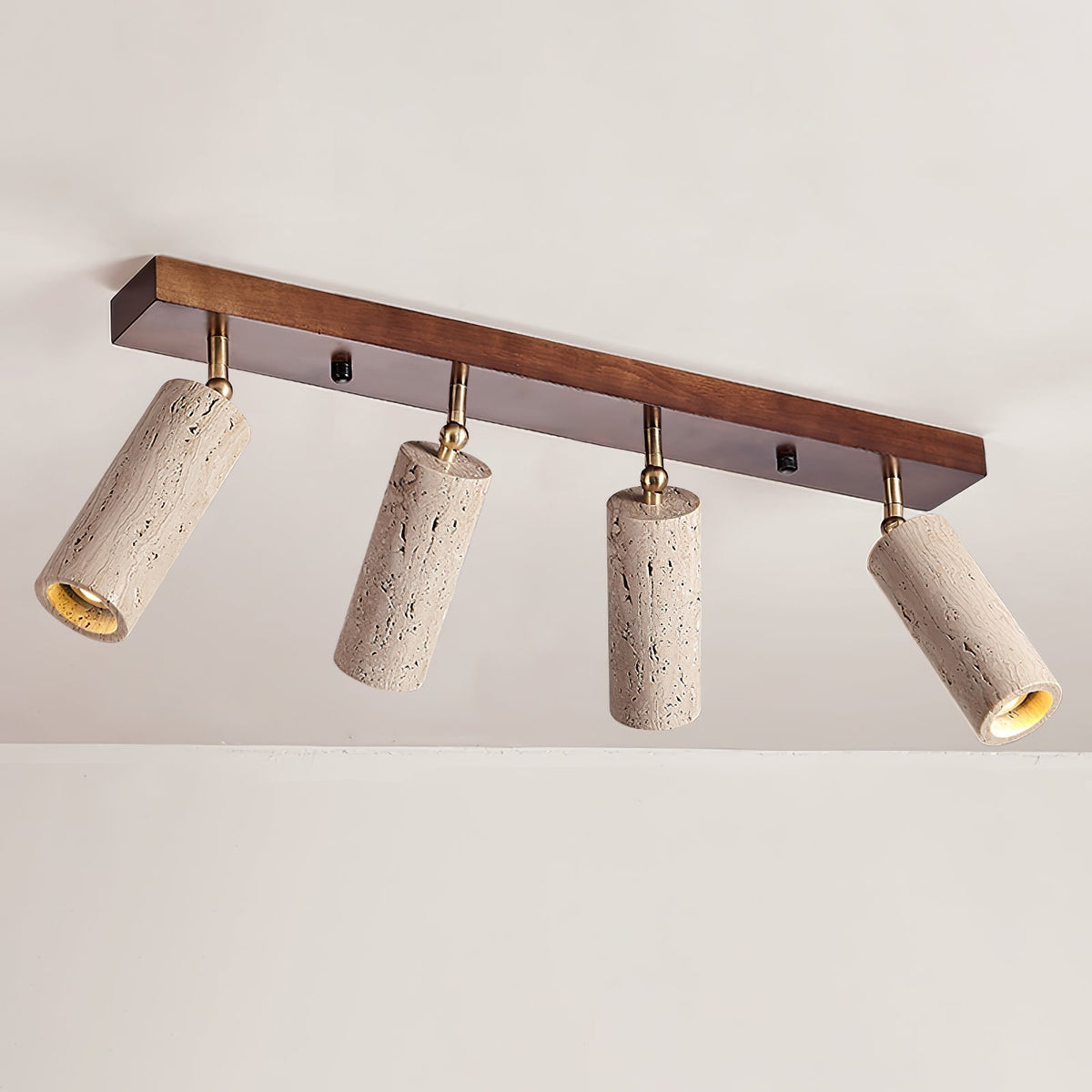 Tavalette Multi-Cylinder travertin Track Light