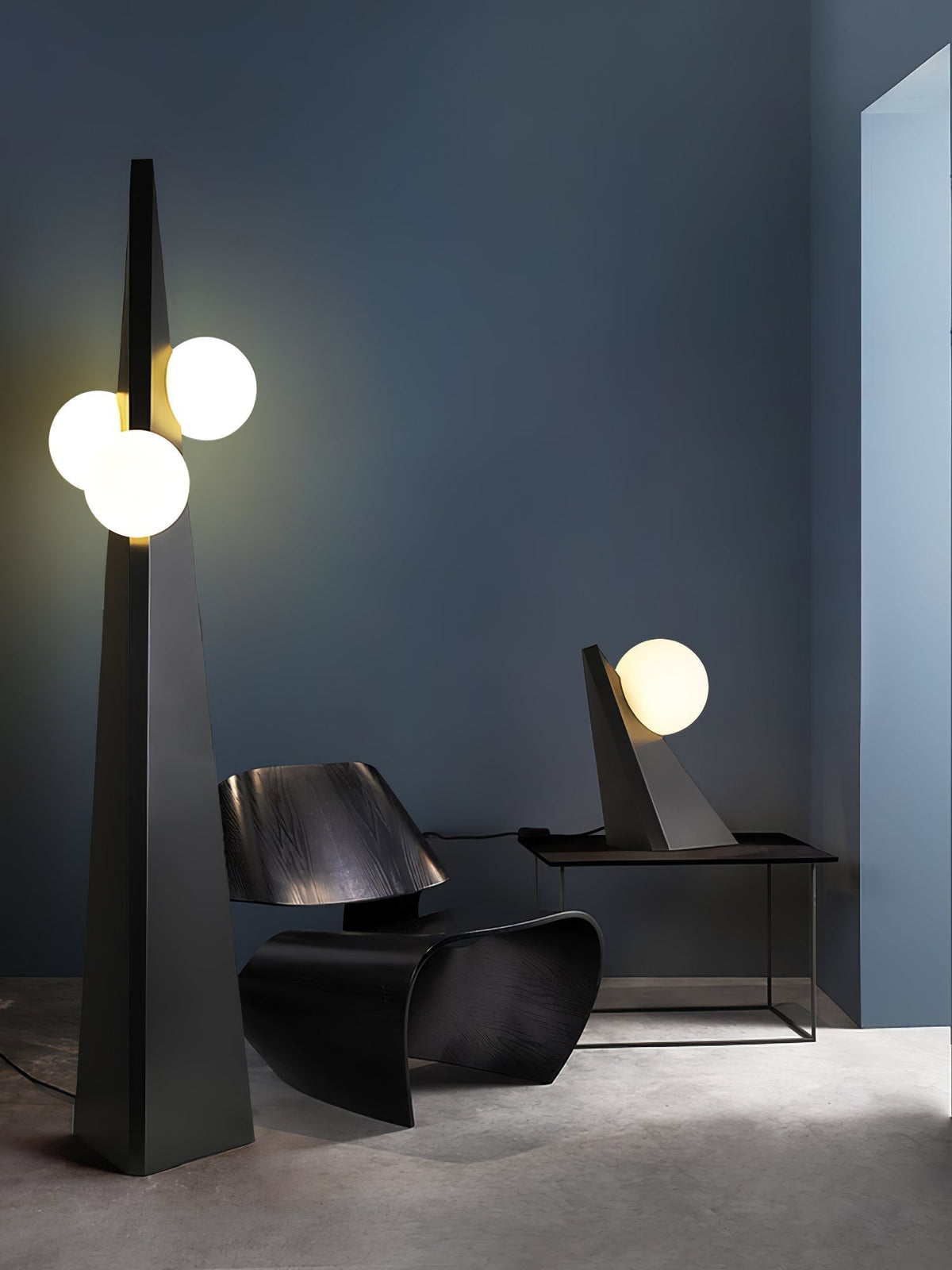 Lymarora sculpturale vloerlamp