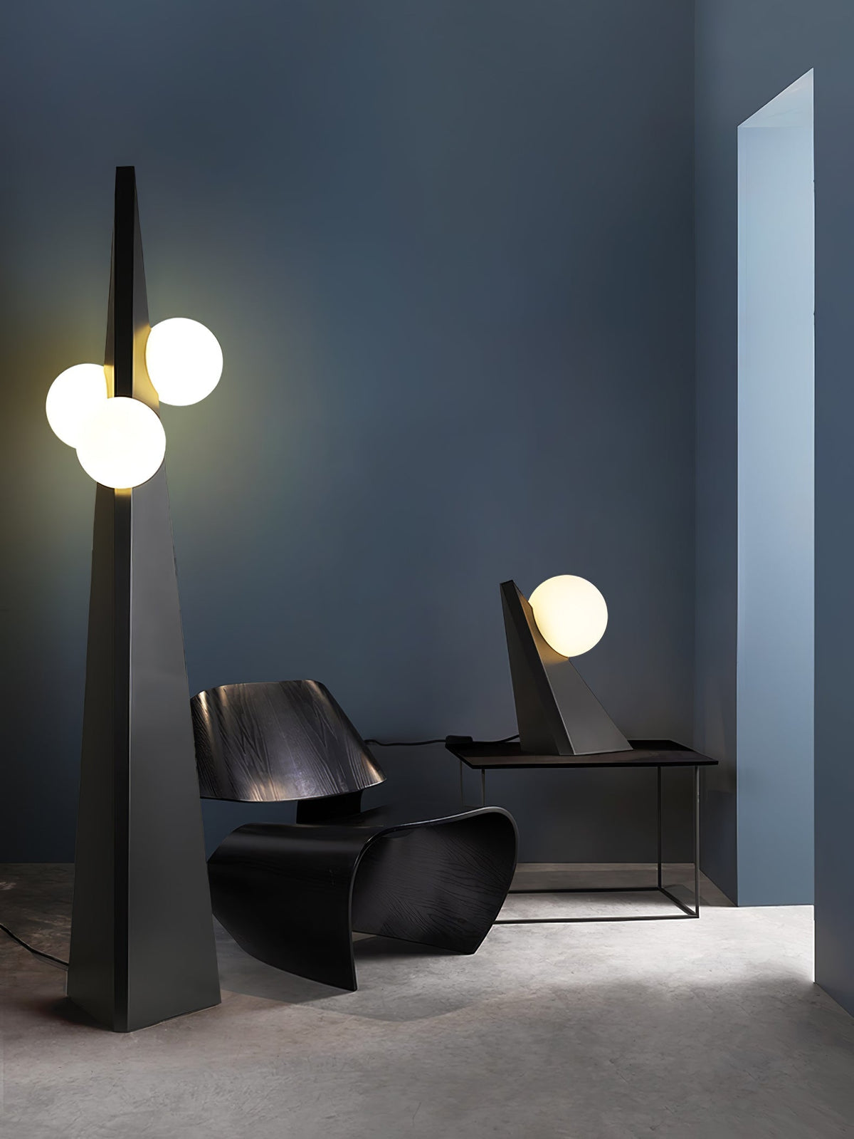 Lymarora sculpturale vloerlamp