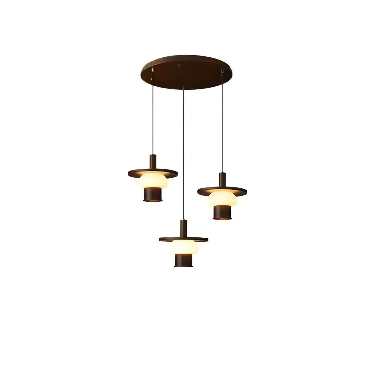 Zephaan Traditionele Kunst Klassieke Houten hanglamp van glas