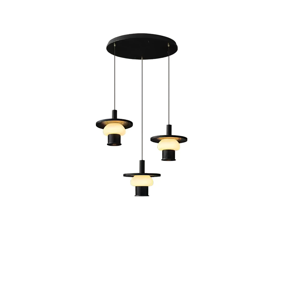 Zephaan Traditionele Kunst Klassieke Houten hanglamp van glas