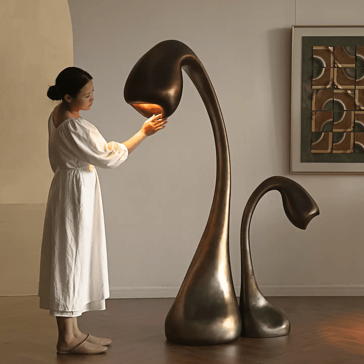 Umer Grande sculpturale vloerlamp