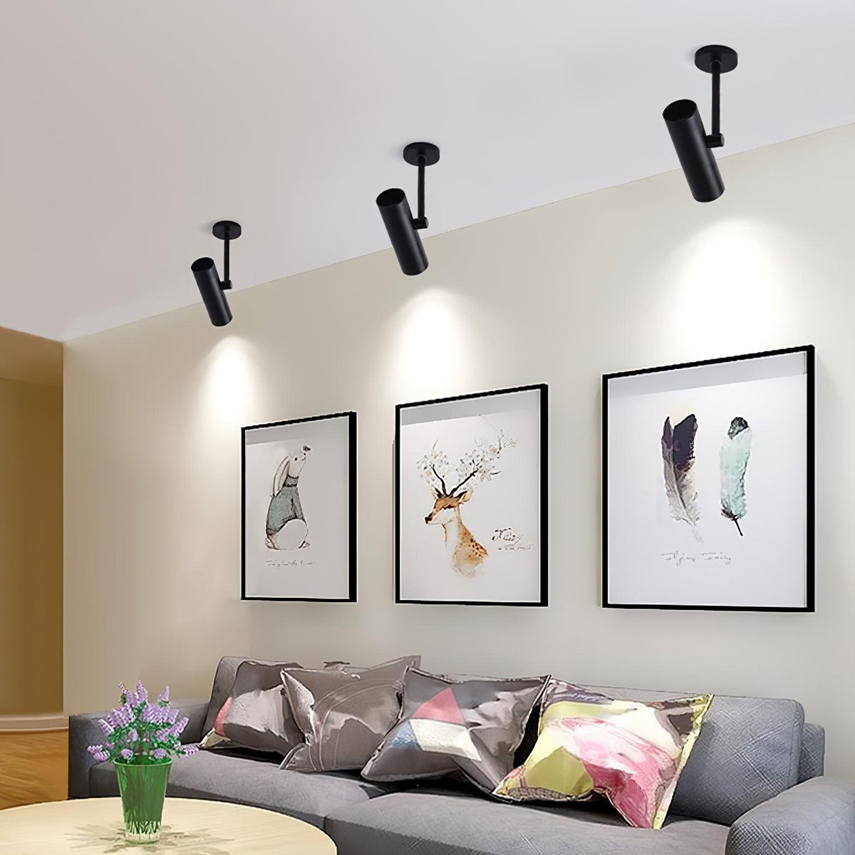Divi plafondlamp cilindervormige spot industriële stijl voor loft of studie