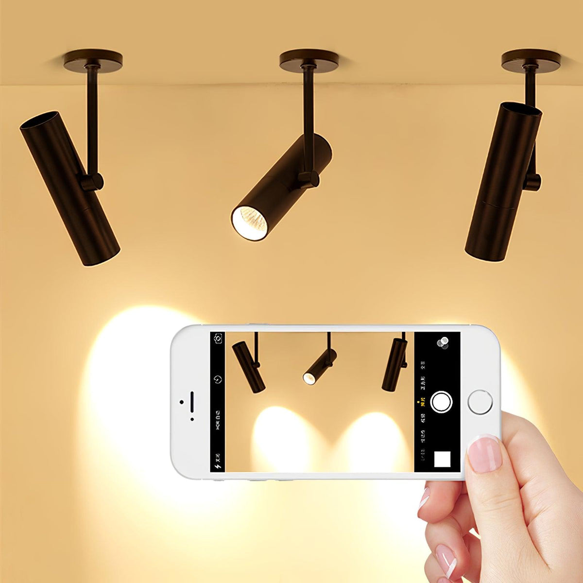 Divi plafondlamp cilindervormige spot industriële stijl voor loft of studie