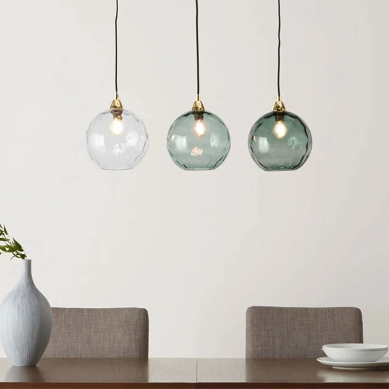 Hailie Design Grote Ronde LED Hanglampen Metaal Glas Eetkamer