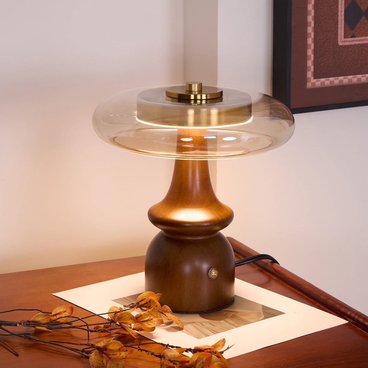 Moro Retro Houten tafellamp
