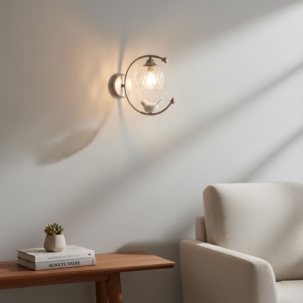 Felix Linearo Artistiek Keramiek Vogel Wandlamp