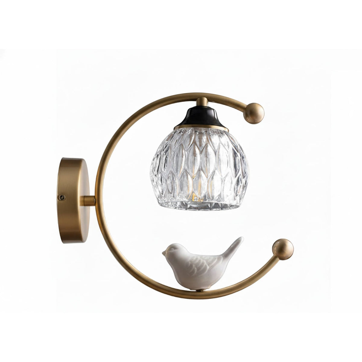 Felix Linearo Artistiek Keramiek Vogel Wandlamp