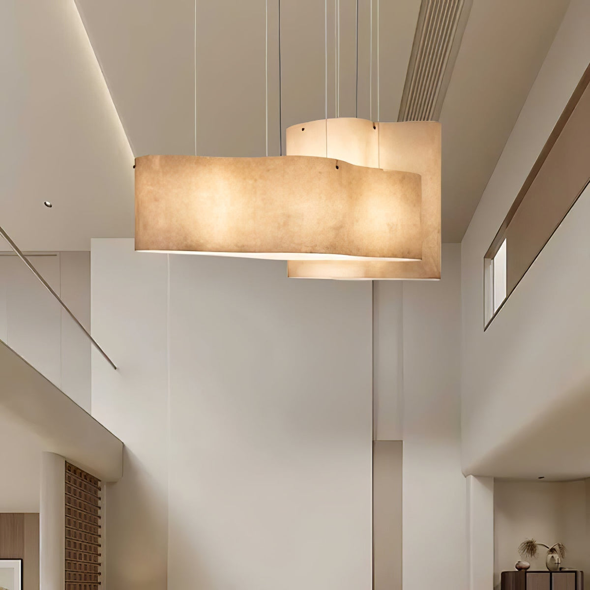 Evelan hanglamp met moderne kunstmatige wolkenvorm