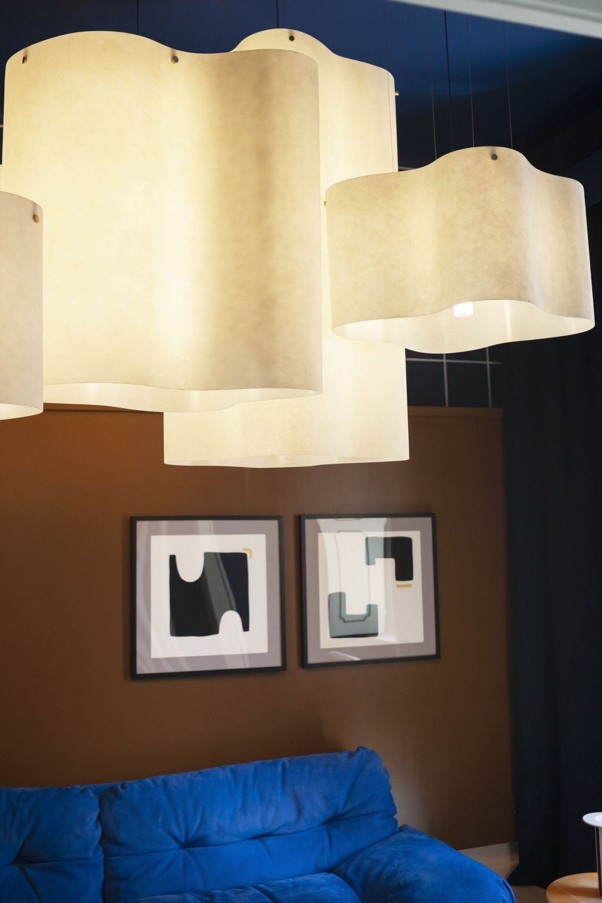 Evelan hanglamp met moderne kunstmatige wolkenvorm