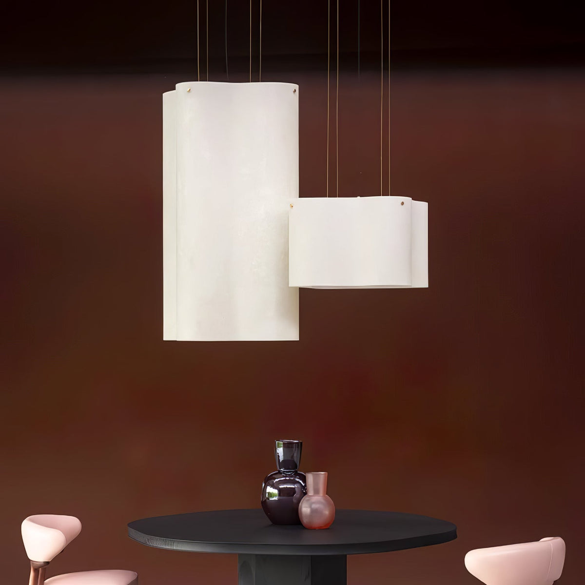 Evelan hanglamp met moderne kunstmatige wolkenvorm