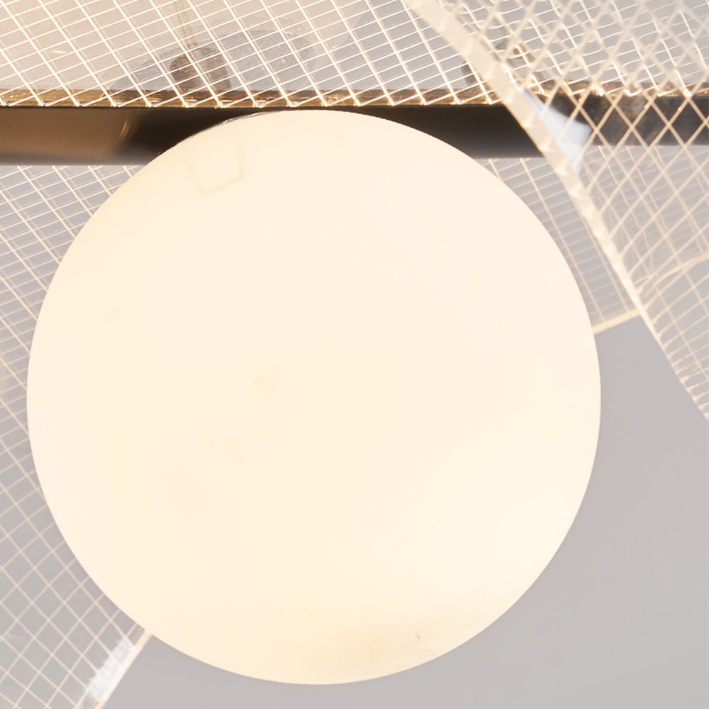 Cairns Minimalistische LED Hanglampen Helder Acryl Metaal Woonkamer