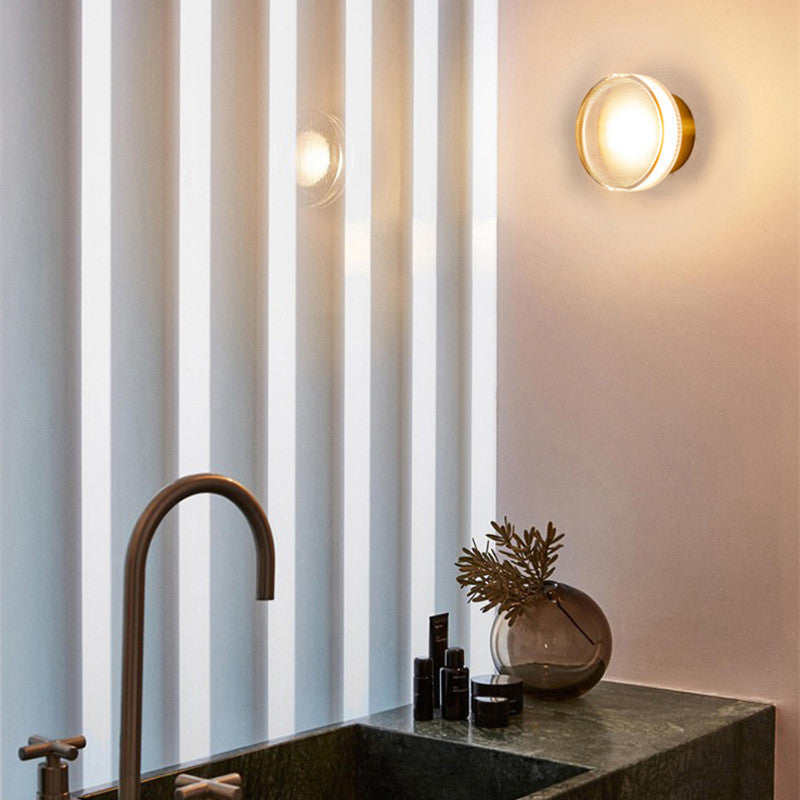 Veta Moderne Mini Kom Metalen Wandlamp Zwart/Goud Acryl/Metaal Woon/Eet/Studeerkamer