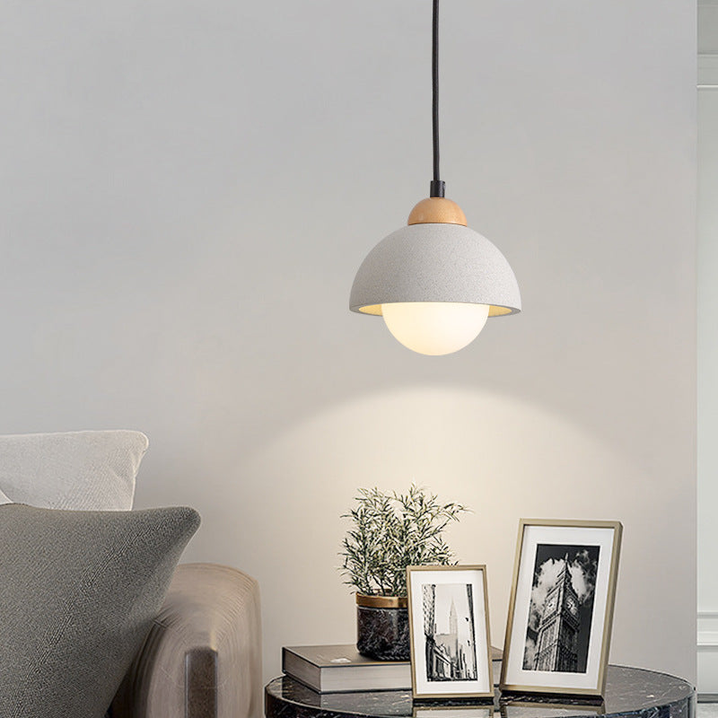 Ozawa Moderne LED Hanglampen Wit Hout Glas Slaapkamer Woonkamerland Living Room