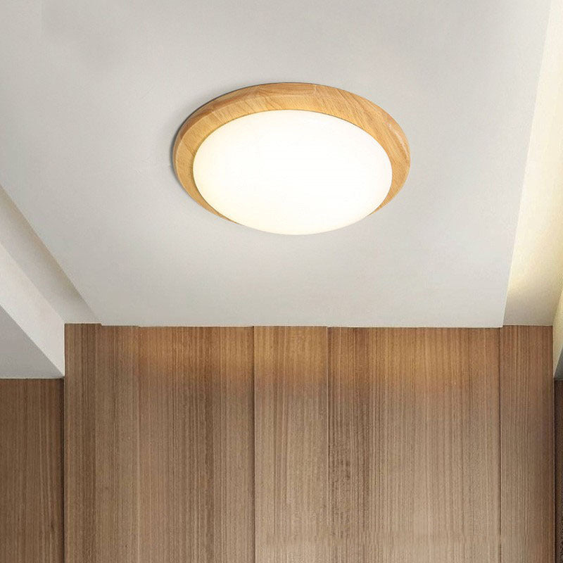 Ozawa Modern Eenvoudig Inbouwmontage Plafondlamp Hout Acryl Eetkamer