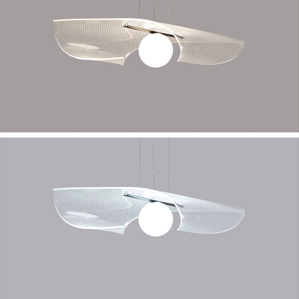 Cairns Minimalistische LED Hanglampen Helder Acryl Metaal Woonkamer